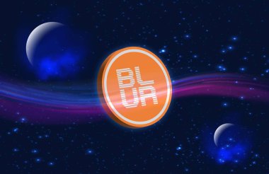 Dijital arkaplanda bulanık şifreli resimler. 3d illüstrasyon.