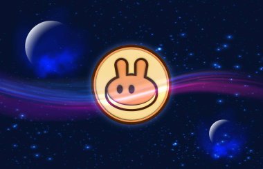 Krep-kek sanal para biriminin görüntüleri. 3d illüstrasyon