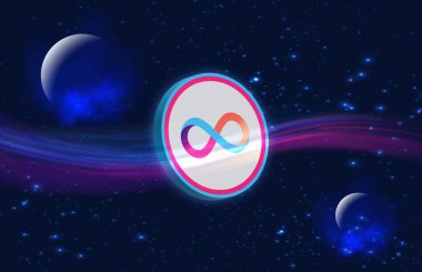 Dijital arkaplanda internet bilgisayar-icp şifreli para birimi resimleri. 3d illüstrasyon.