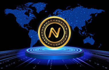 namecoin-nmc virtual currency images. 3d illustration