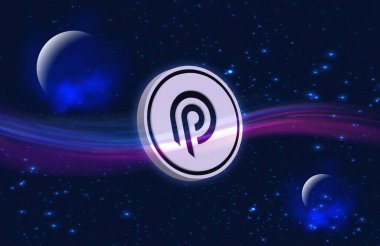 Dijital arkaplanda Pyth network para logosu resmi. 3d illüstrasyon.