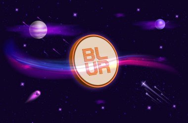 Dijital arkaplanda bulanık şifreli resimler. 3d illüstrasyon.