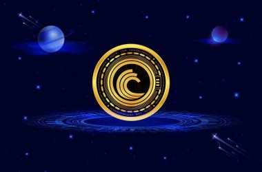 bittorrent-bttc sanal para birimi resmi dijital arkaplanda. 3d illüstrasyon.