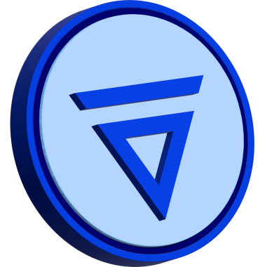 Velas-Vlx sanal para birimi logosu. Vektör çizimleri. 3d illüstrasyon.