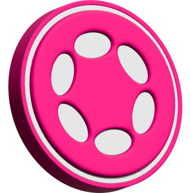 Soyut arkaplanda polkadot-nokta kripto para biriminin görüntüleri. 3d illüstrasyon.