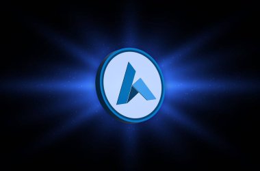 ardor-ardr virtual currency views. 3d illustration.