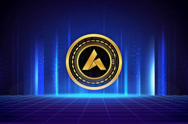 ardor-ardr virtual currency views. 3d illustration.