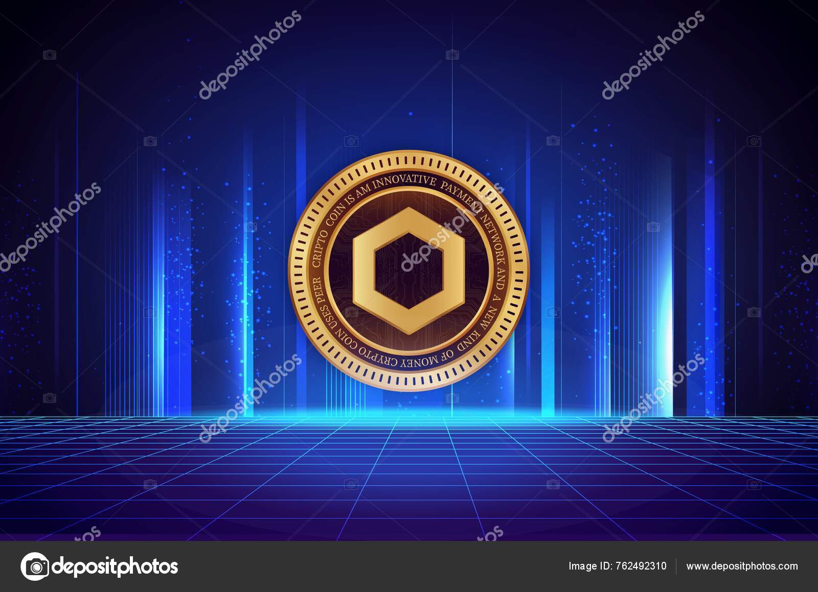 Chainlink coin Stock Photos, Royalty Free Chainlink coin Images |  DepositPhotos