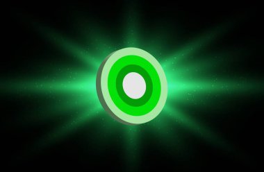 Dijital arka planda siber kripto para birimi görüntüleri. 3d illüstrasyon.