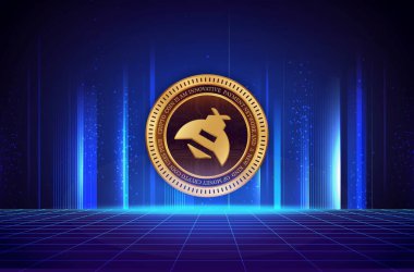 dijital arkaplanda hivemapper-honey şifreleme logo resimleri. 3d illüstrasyon.