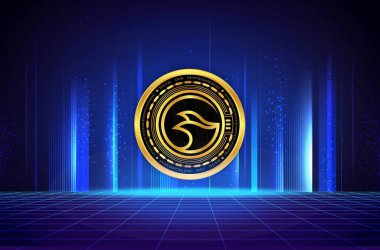 Manta network-manta para şifreli para birimi resmi dijital arkaplanda. 3d illüstrasyon.