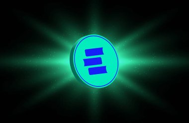 Dijital arka planda açık kampüs-edu logosunun görüntüleri. 3d illüstrasyon.