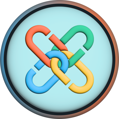 Soyut arkaplana zincir-pcx kripto para birimi logoları çizimleri. 3d illüstrasyon.