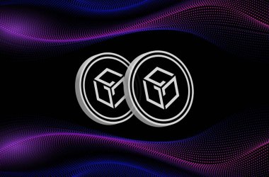 Dijital arkaplanda gala sanal para birimi resmi. 3d illüstrasyon.