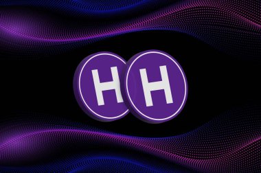 Dijital arka planda kava ödünç para biriminin görüntüsü. 3B çizimler.