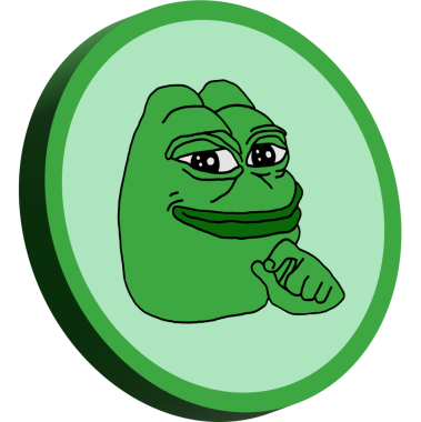 Soyut arka planda pepe kripto para birimi logosu png çizimleri. 3d illüstrasyon.