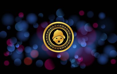 Dijital arkaplanda sanal para birimi resimleri var, tamam mı? 3d illüstrasyon