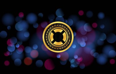 GT protokol-gtai sanal para birimi görüntüleri dijital arkaplanda. 3d illüstrasyon.