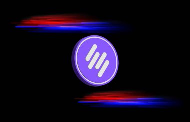 Dijital arkaplandaki solv protokol logosu görüntüleri. 3d illüstrasyon.