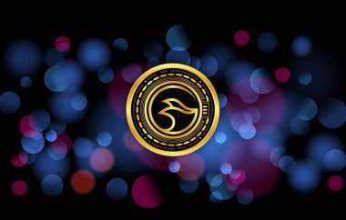 Manta network-manta para şifreli para birimi resmi dijital arkaplanda. 3d illüstrasyon.