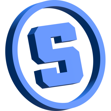 Kum havuzu ve sanal para birimi logosu çizimi. vektör çizimleri.