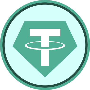 Soyut arkaplanda bağlantı-usdt şifreli para birimi logosu çizimleri. 3d illüstrasyon.