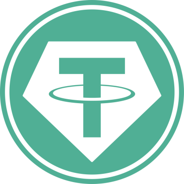 Soyut arkaplanda bağlantı-usdt şifreli para birimi logosu çizimleri. 3d illüstrasyon.