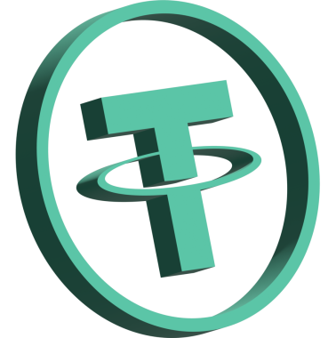 Soyut arkaplanda bağlantı-usdt şifreli para birimi logosu çizimleri. 3d illüstrasyon.