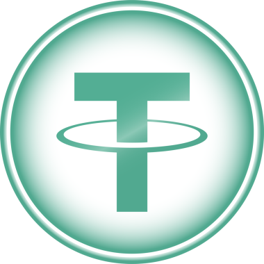 Soyut arkaplanda bağlantı-usdt şifreli para birimi logosu çizimleri. 3d illüstrasyon.