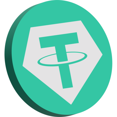 Soyut arkaplanda bağlantı-usdt şifreli para birimi logosu çizimleri. 3d illüstrasyon.