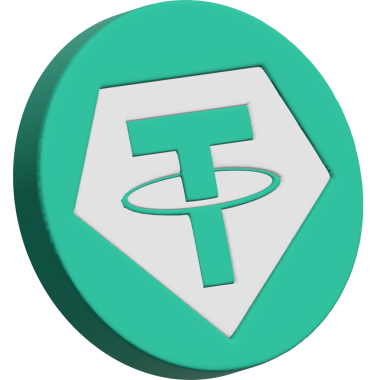 Soyut arkaplanda bağlantı-usdt şifreli para birimi logosu çizimleri. 3d illüstrasyon.