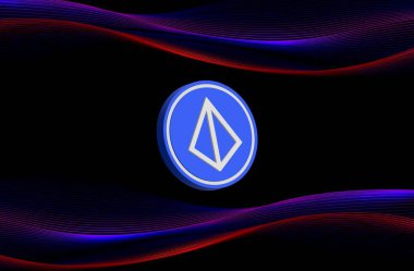 Dijital arkaplanda Loopring-lrc şifreli para birimi logoları. 3d illüstrasyon.