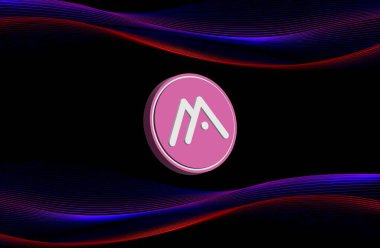  Dijital arkaplanda moca ağ-moca para birimi resimleri. 3d illüstrasyon.