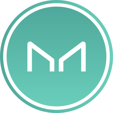 Soyut arkaplanda imalatçı-mkr kripto para birimi çizimleri. 3d illüstrasyon.