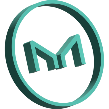 Soyut arkaplanda imalatçı-mkr kripto para birimi çizimleri. 3d illüstrasyon.