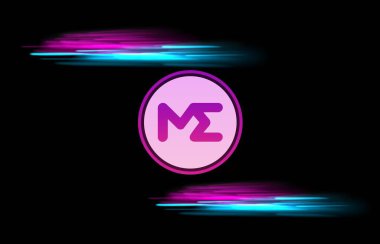 Dijital arka planda sihirli Eden-me kripto para birimi resimleri. 3d illüstrasyon.