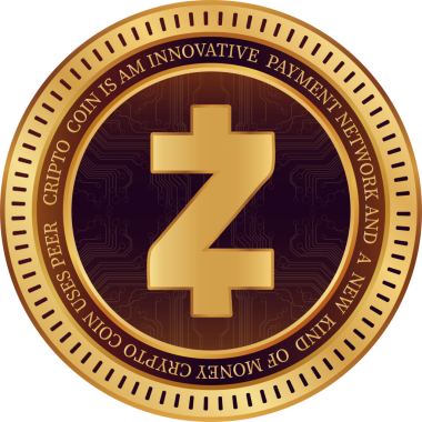 zcash-zec kripto para birimi çizimleri soyut arka planda. 3d illüstrasyon.