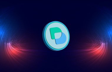 Güzel protokol-bb sanal para birimi görüntüleri dijital arkaplanda. 3d illüstrasyon.