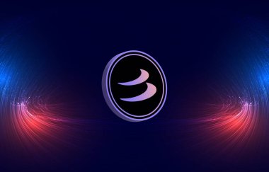 Dijital arkaplanda beta-beta şifreleme resmi. 3d illüstrasyon.