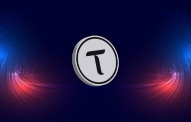 Bitttensor-tao kripto para birimi resimleri. 3 boyutlu illüstrasyon. dijital paralar.