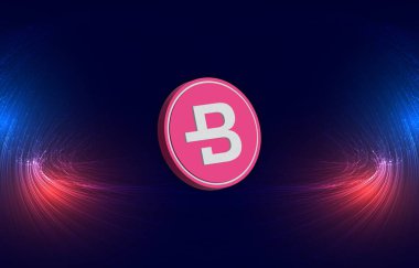 Dijital arkaplanda teknoin-bcn şifreli para birimi logoları. 3d illüstrasyon.