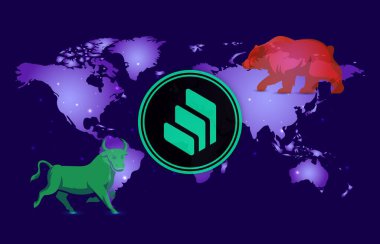 Dijital arkaplanda bileşik şifreli para birimi görüntüleri. 3d illüstrasyon.