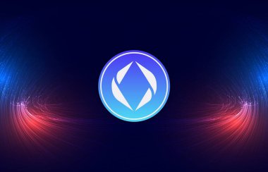 ethereum name-ens sanal para birimi resimleri. 3d illüstrasyon