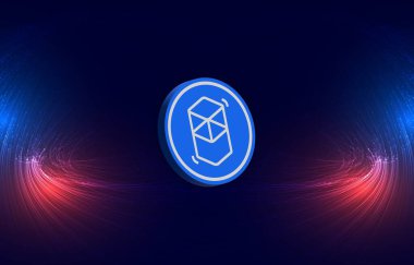 dijital arkaplanda fantom-ftm sanal para birimi resmi. 3d illüstrasyon.