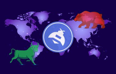 dijital arkaplanda hivemapper-honey şifreleme logo resimleri. 3d illüstrasyon.