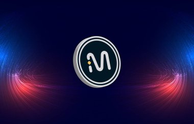 Dijital arkaplanda mvl şifreli para birimi resimleri. 3d illüstrasyon.