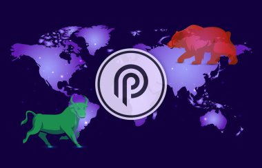 Dijital arkaplanda Pyth network para logosu resmi. 3d illüstrasyon.