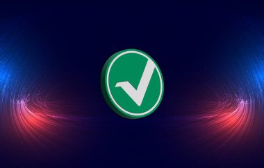 Dijital arkaplanda vertcoin-vtc şifreli para birimi logoları. 3d illüstrasyon.