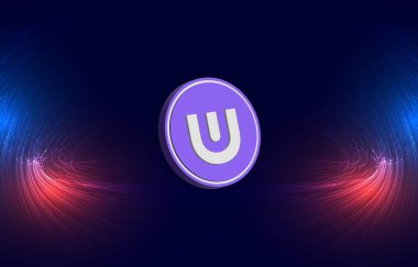 Dijital arkaplanda ultra-uos sanal para birimi görüntüleri. 3d illüstrasyon.