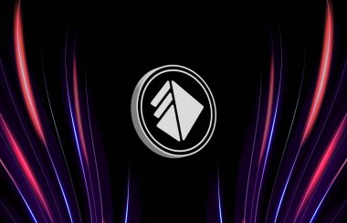 Dijital arkaplanda altkatman-alt kripto para birimi resimleri. 3d illüstrasyon.